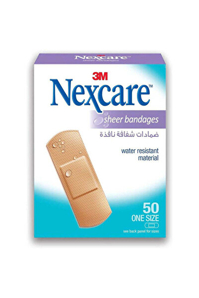Nexcare Bandages Sheer 72 x 25 mm 50 Plasters