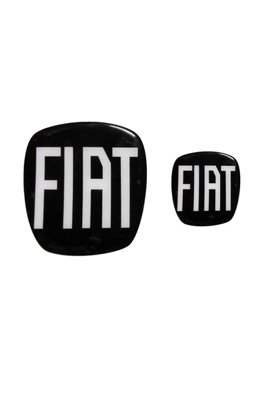 ZeuZ طقم شعارات فيات إيجيا كروس للعجلة القيادة وشعار صندوق السيارة (لا يناسب موديلات السيارات الأخرى)