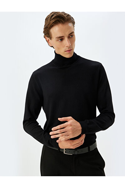 Koton Knitwear Sweater Turtleneck Basic Viscose Blend
