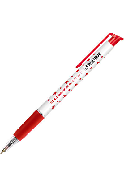 Other TOMA 069 BALLPOINT PEN WITH STARS, AUTOMATIC, RED, 20 PCS