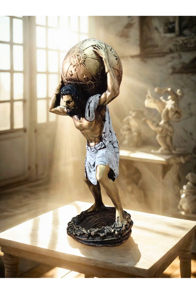 Yaratıcı sanatlar atölyesi Beyaz Polyester Atlas Biblosu Mitolojik Heykel Bib...