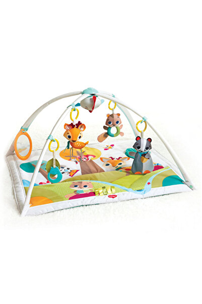 Tiny Love Gymini Deluxe - Into the Forest Activity Play Mat | 2-in-1 Baby Play Gym with Adjustable Arches
