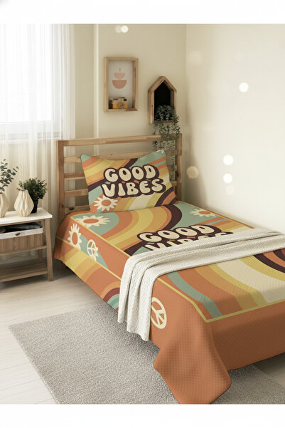 milroma Retro Colorful Good Vibes Children's Pique Set