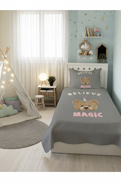 milroma Children's Pique with Cute Teddy Bear Design