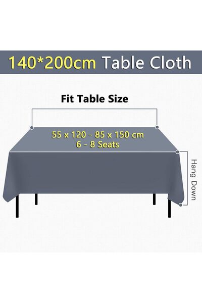 Goodern مفرش طاولة مستطيل مقاوم للماء من مادة البولي فينيل كلوريد مقاس 1.40 ×...