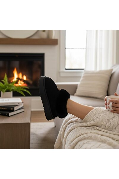 dehaine Women's fur clogs, City Walk, B1