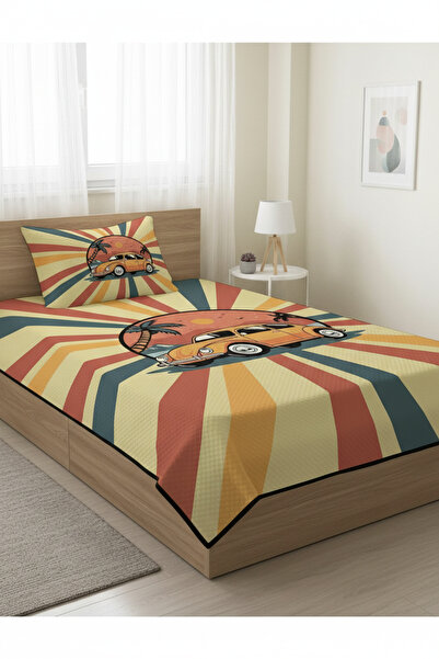 milroma Tropical Car Patterned Children's Pique Set