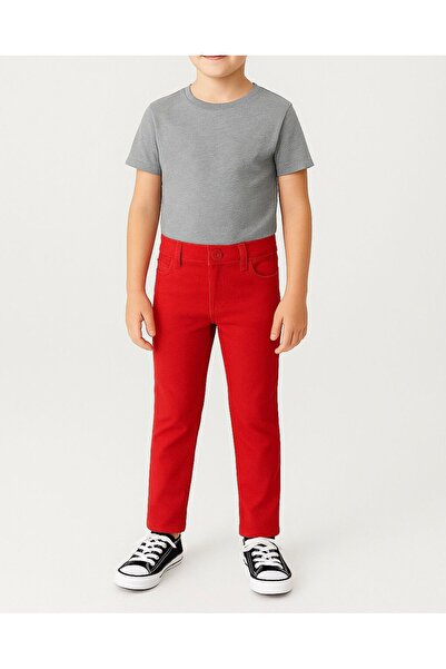 ÖRZİKİDS Boy's Stretch Fabric Gabardine Pants