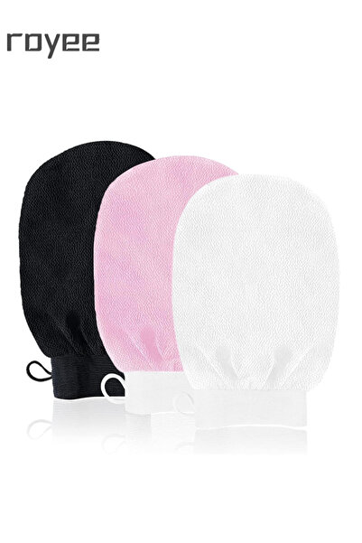 Royee 3 Pcs Exfoliating Mitts Body Scrub Glove Bath SPA Exfoliating