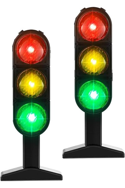 KASTWAVE لعبة إشارة المرور (قطعتان) مع قاعدة - محاكاة طريق تعليمية لعبور المش...