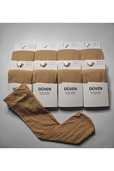DÜVEN 8 ζευγάρια ματ κάλτσες με υφή 40 Den, μεσαίου πάχους, ανοιχτόχρωμες κάλτσες παντελόνι μέχρι το γόνατο