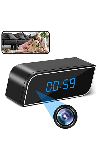 SINZO Mini Camera Video Spion Ascunsa in Ceas Desteptator, WiFi IP, 1080p, SD card 32GB inclus