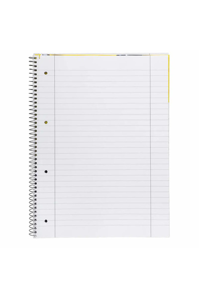 Idena Collegeblock A4, 80 pages, dictando, with spiral, tear-off and perforation system