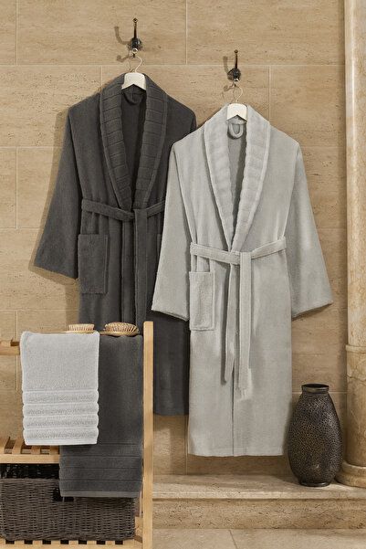 Casnack Σετ πετσέτα κεφαλής και μπουρνούζι Dora 4 τεμαχίων