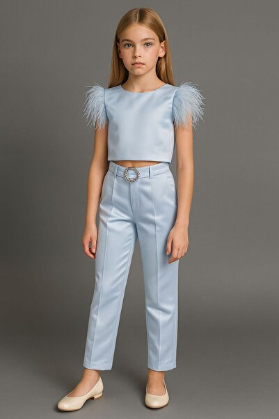 For Kids Baby Girl's Otriş Detailed Two-Piece Set