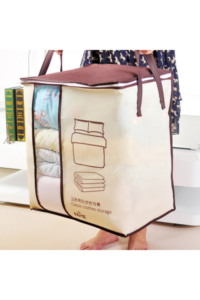 G Glixicom Textile Box with Zipper and Handles for Storage and Transport of C...