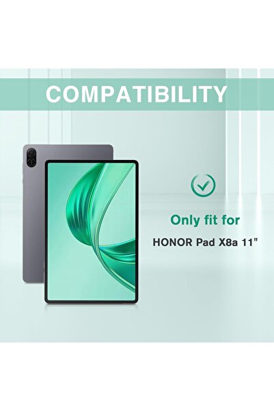 PROCASE Smart Case for HONOR Pad X8a 11-inch, Slim Hard Shell with Stand - Black