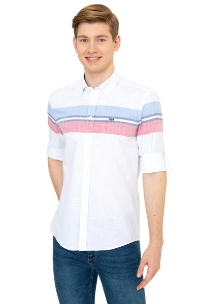 U.S. Polo Assn. Men's Red Long Sleeve Shirt