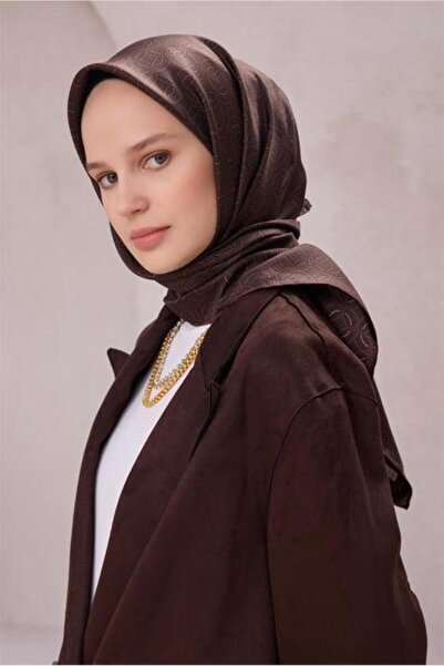 Belli Tivil Pure Silk Scarf 4215 - 61 Αφηρημαντικό σχέδιο σε σκούρο μπορντό