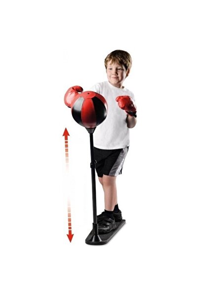 Flippy Interactive Foot Punching Ball Toy with Gloves, Adjustable Height, 3+ years