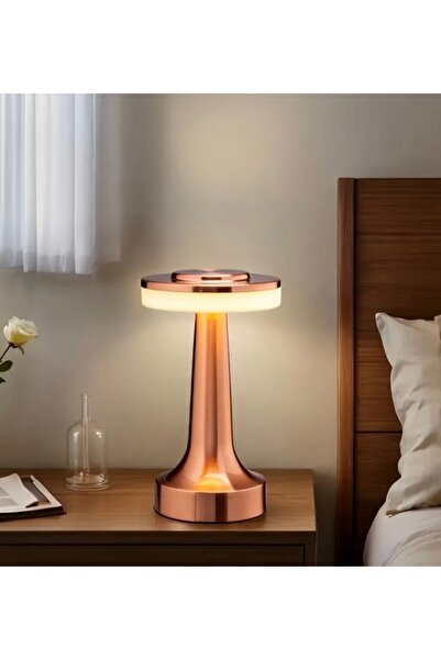 ALTEG Cata ct-8435 Rose Gold Renkli Dekoratif Dokunmatik Masa Lambası