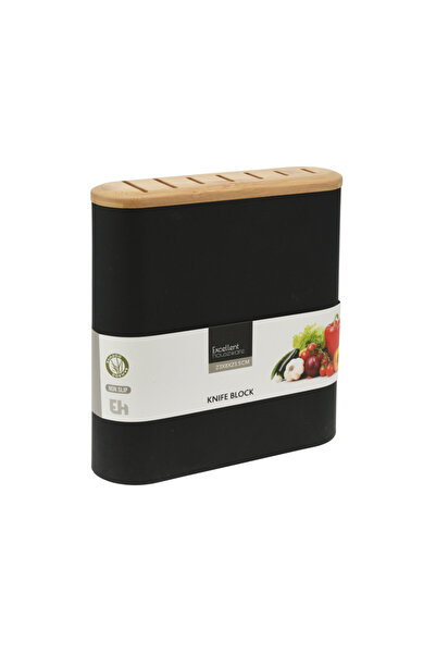 Excellent Houseware Θήκη μαχαιριού EH μαύρη 23x8x23,5 εκ.