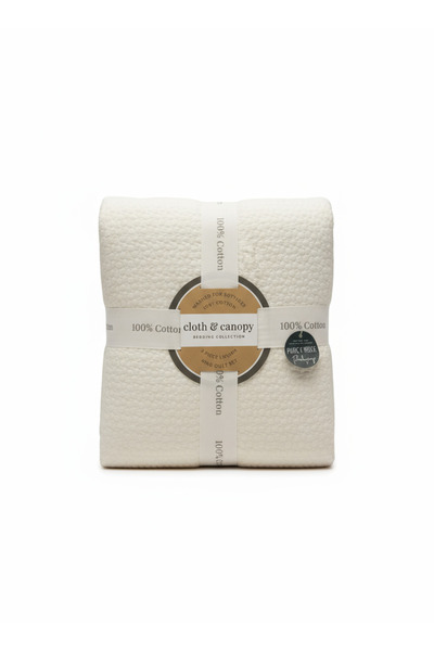 Bee Home Bed and Bath Button Bloom | 100% Cotton Double 3-Piece Compressed Duvet | Black Friday