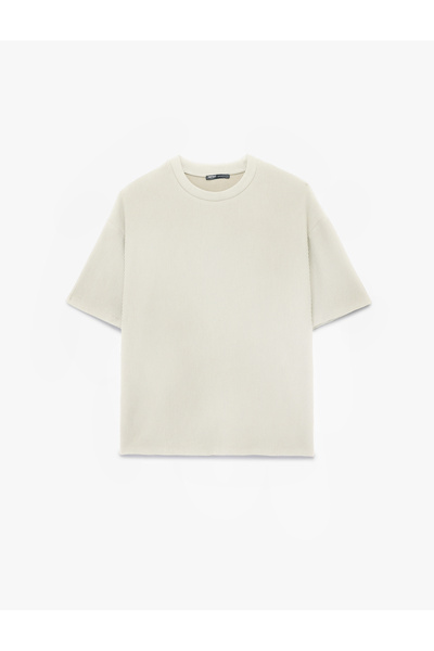 Koton White Men's Cotton T-Shirt