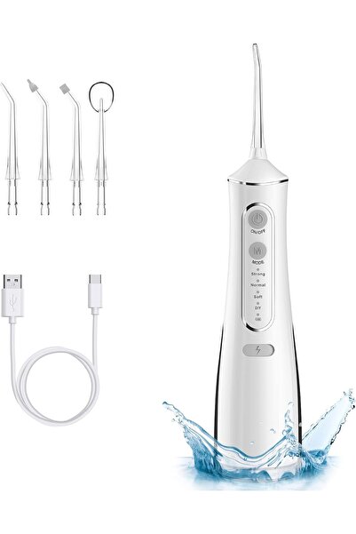 HYX Water Flosser SC-WF029 — Cordless Oral Irrigator, 300mL Tank, IPX7, 4 Modes, 4 Nozzles