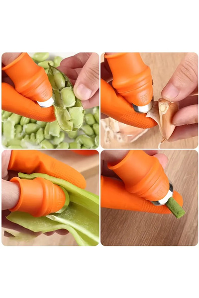 G Glixicom Gardening Blade Thimble - Men - with 5 Silicone Index Finger Protectors 30 mm