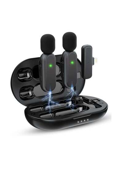 COOYA Wireless Microphone , 7 Hours Battery Life,Mini Microphone 3 Mode Denoising for Video Recording and