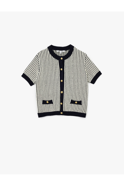 Koton كارديجان محبوك للنساء باللون الأزرق البحري