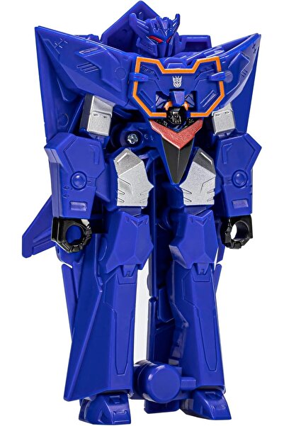 transformers EarthSpark 1-Step Flip Changer Soundwave Figure, 10 cm