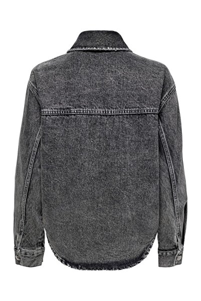 ONLY Kadın Onlever Ls Ovs Чорна сорочка Dnm Додати O15249411-3805865