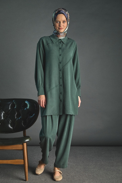 Setrms Pilikaşe Detaylı Lyocell Pantolon