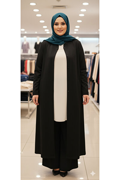 ÇELİKGİYİMXXL BÜYÜKBEDEN KRİSTAL KUMAŞ TESETTÜR PARDESÜ