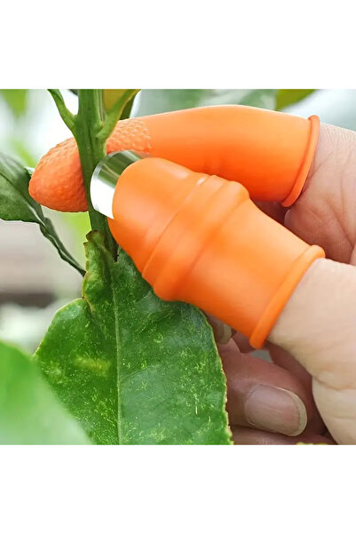 G Glixicom Gardening Blade Thimble - Men - with 5 Silicone Index Finger Protectors 30 mm