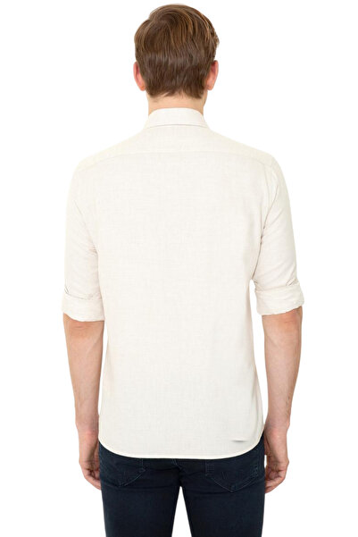 U.S. Polo Assn. Men's Ecru Shirt Uzunkol