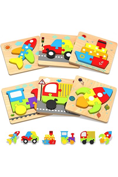 Arabest ألعاب أحجية خشبية للأطفال مناسبة للأولاد والبنات من عمر سنة إلى ثلاث ...