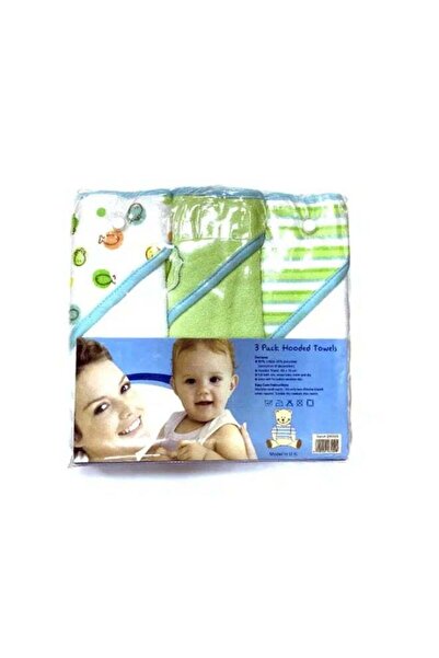 Generic 3-Pack Hooded Extra Soft Baby Towels (66 x 76 cm) – 80% Cotton, 20% Polyester (No.35)