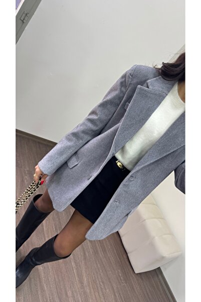 LOISY Women's Blazer Cut Fur Jacket