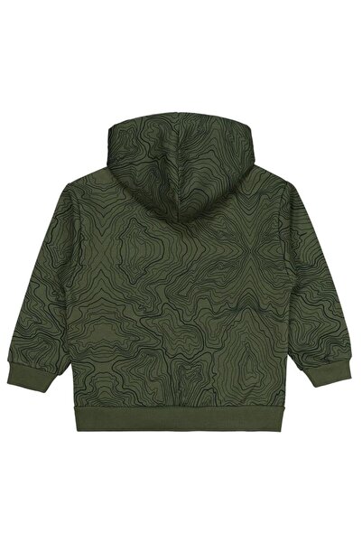 Civil Boys Everest Emblem Coordinated Embroidery Cardigan for Ages 10-13 - Khaki for Ages 10-11