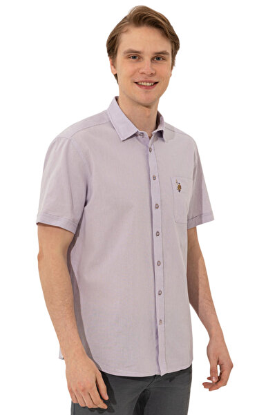 U.S. Polo Assn. Men's Lilac Short Sleeve Shirt