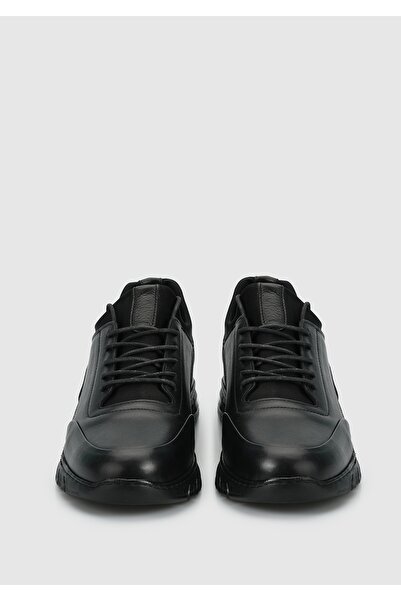 Provoq Μαύρα Δερμάτινα Ανδρικά Παπούτσια