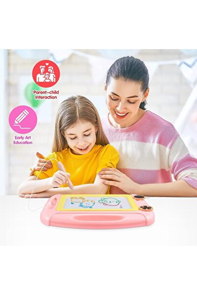 Generic Montchi Magnetic Drawing Board Doodle Board for Toddlers (4-Color, Detachable Legs)