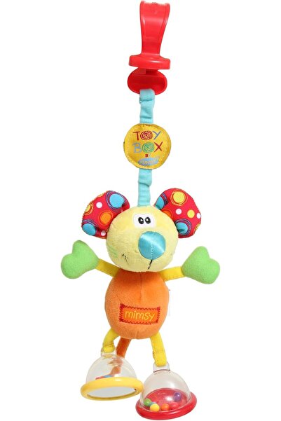Playgro Baby Hanging Toy - Polyester, Unisex, Clip-On Rattle & Textured Sensory Toy