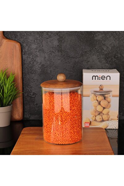 MİEN Akasya Vakumlu Kapak Kavanoz 1150ml