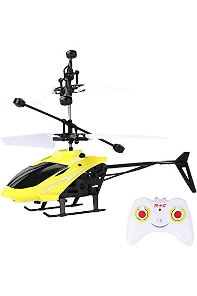 Generic B&K Helicopter Toy Remote Control Induction Hover Rechargeable Mini Drone LED (Yellow)