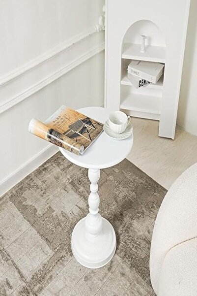 Twinkle Mart Round Iron Side Table - Coffee/End Table (38/41cm x 52cm)