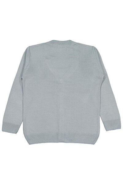 Civil Boys Basic Knitwear 6-9 Years Cardigan - Gray 6-7 Years